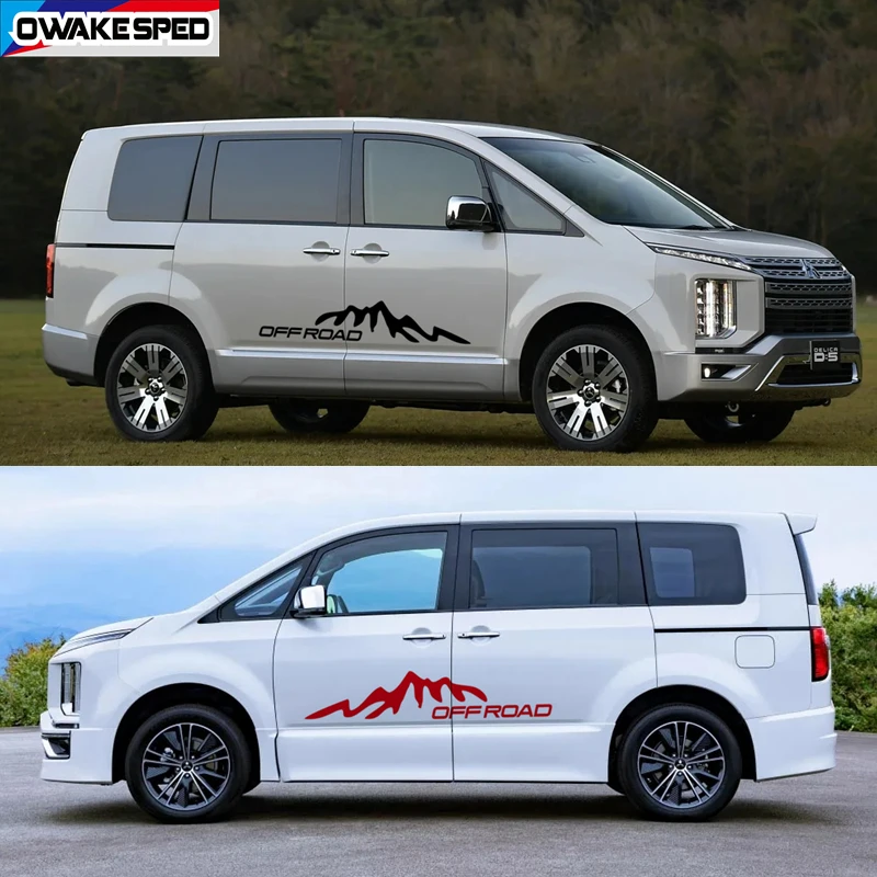 ビニールプロテクターステッカー マウンテンバイク 車 ドア サイド装飾 三菱 デリカ D5 L400 2個 車のステッカー Aliexpress
