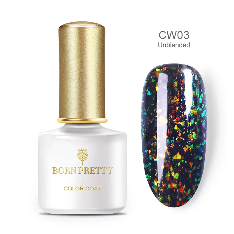 BP-CW03 Born pretty, хамелеон, Гель-лак для ногтей павлин голографический 6 мл, замачиваемый УФ-Гель-лак, стойкий Гель-лак для маникюра - Цвет: BP-CW03