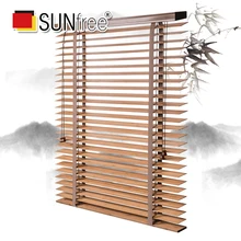 50 мм планка Экологичные бамбуковые жалюзи Коррозионностойкие прочные бамбуковые рулонные шторы для окон