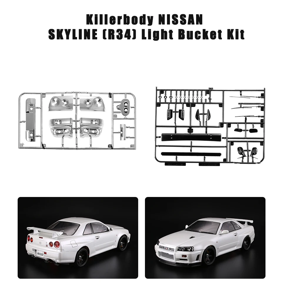Killerbody 48647 светильник автомобильное ведро набор украшений для NISSAN (R34) 1/10
