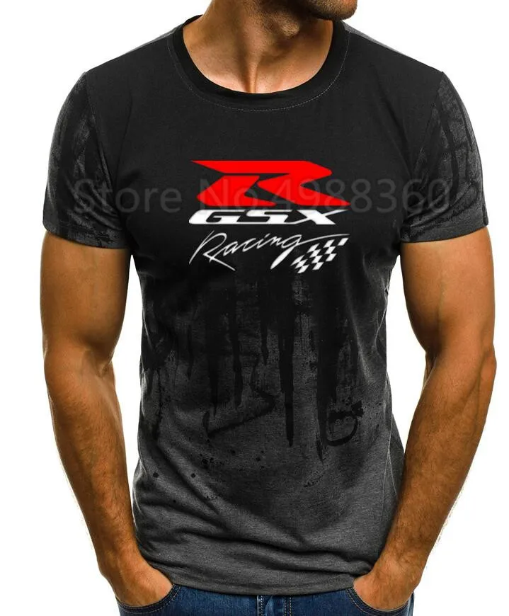 Летняя новая мода для Suzuki Motorsport GSX ROOD R MOTO Team Logo футболка мужская хлопковая с коротким рукавом пуловер с круглым вырезом Футболка