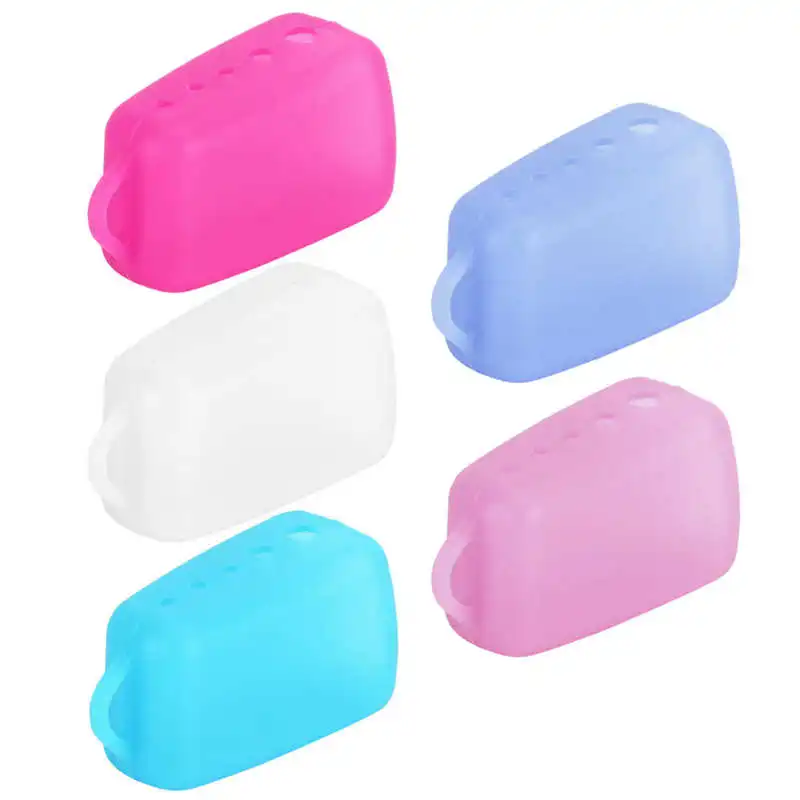 Silicone Toothbrush Head Cover Electric Toothbrush Protective Cap for Home Travel Camping 4 Colors Bathroom Accessories