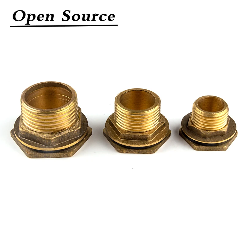 Copper Water Tank Connector 1/2" 3/4" 1" Male Brass Pipe Single Loose Key Swivel Fittings Nut Jointer pipe fitting water pipe fitting hose pipe fitting