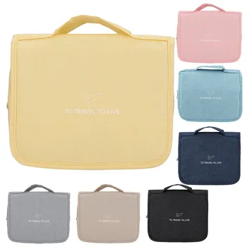 

Hanging Toiletry Bag Large Kit Folding Makeup Organizer for Men & Women Travel