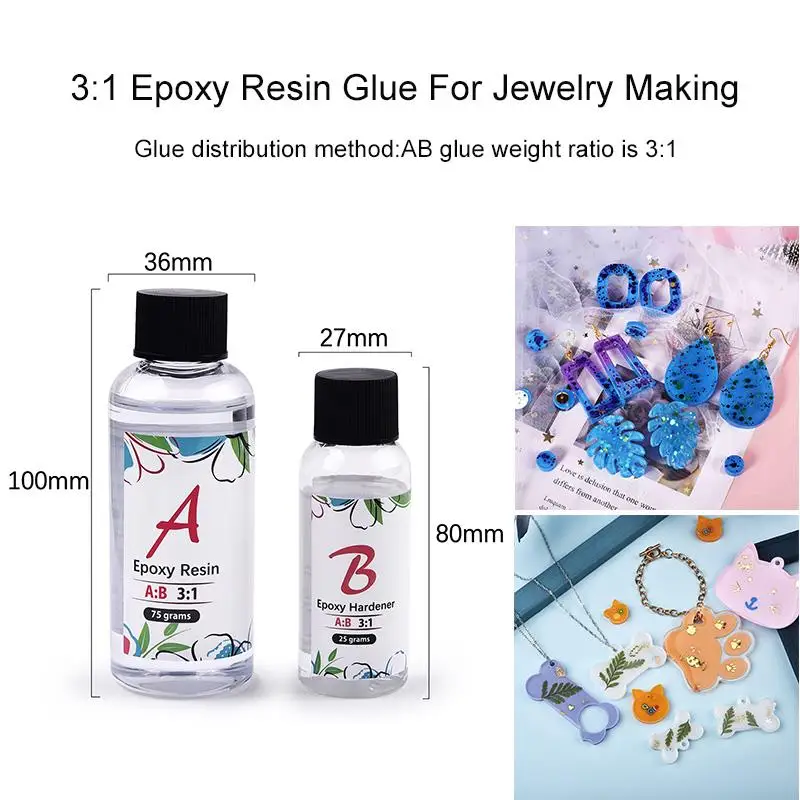 Epoxy Resin Making Tools UV Epoxy Resin Casting Making Jewelry Finding Set  Measure Cup Glue Cup Dropper Stirring Stick Tools