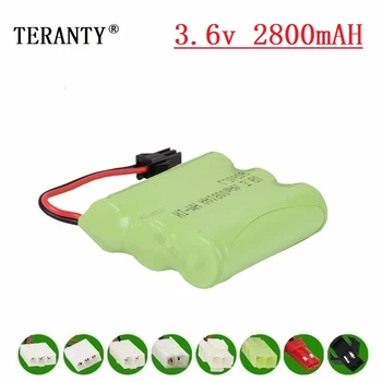 

( M Model ) 3.6v 2800mah NiMH Battery For Rc toy Car Tanks Trains Robot Boat Gun Ni-MH AA 2400mah 3.6v Rechargeable Battery 1Pcs
