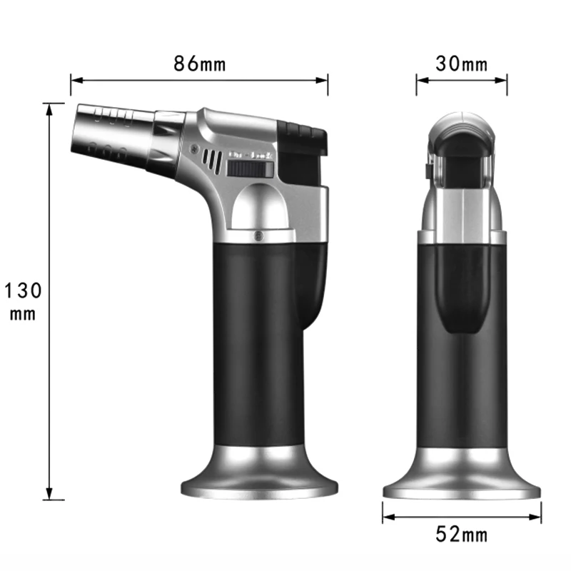 1pc Butane Lighter Torch Refillable Adjustable Flame Lighter Chef Cooking Torch Outdoor BBQ Ignition Picnic Tool Dropshipping