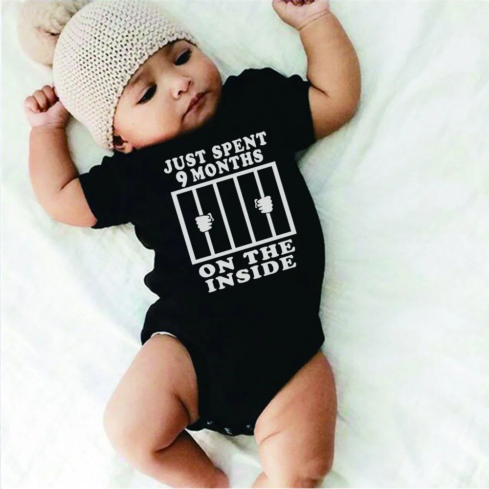 

Popular Newborn Gift Infant Toddler Girl Boy Short Sleeve Letter Print Romper Jumpsuit Outfits Clothes Kids Baby Cute Wear
