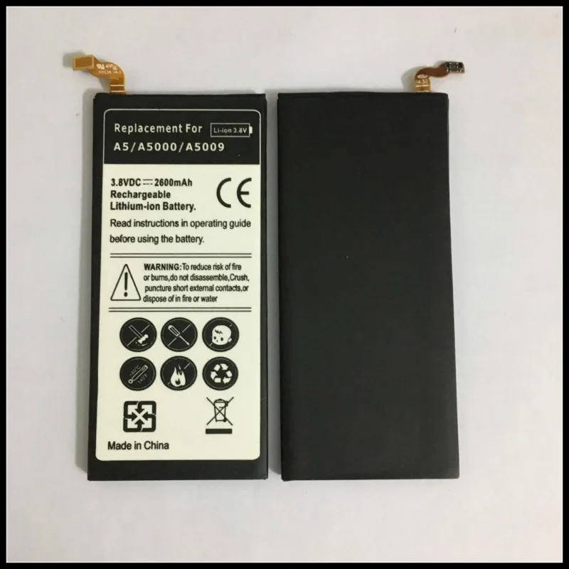 Сменный аккумулятор высокого качества для Samsung Galaxy A5 2015 A5000 A5009 EB-BA500ABE A500F SM-A500F A500K |