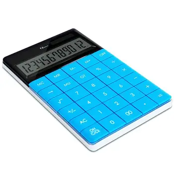 

Deli E1589 Calculator - Calculator 12 - digit - battery & solar dual power big display - 5 color