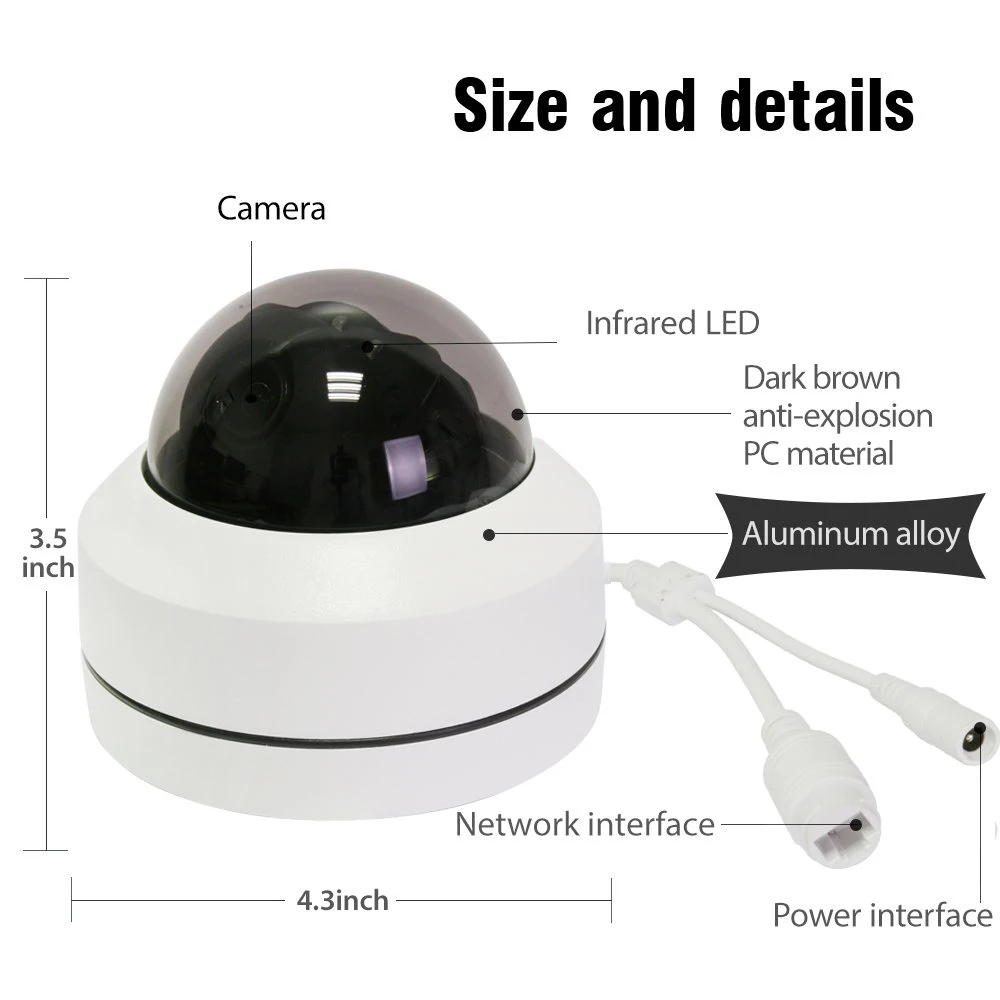 LOFAM 5MP 2MP POE PTZ скоростная купольная IP камера видеонаблюдения 4 кратный зум IPC P2P