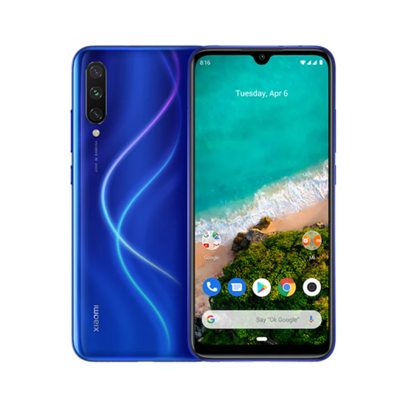 Blue Глобальная версия Xiaomi mi мобильного телефона A3 mi A3 4 Гб 64 Гб Snapdragon 665 48MP Тройная камера s 32MP фронтальная камера 6,088 AMOLED дисплей - Цвет: Blue