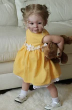 Poupée bébé Reborn 28 pouces, Kit Bonnie avec jambes debout, membres posables, pièces de poupée non amusantes avec jouets pour le corps et les yeux pour enfants