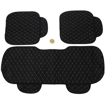 

1 sets PU Leather Car Seat Cover Pad for Auto Seat Cushion Protection Pad Mat, Black+white