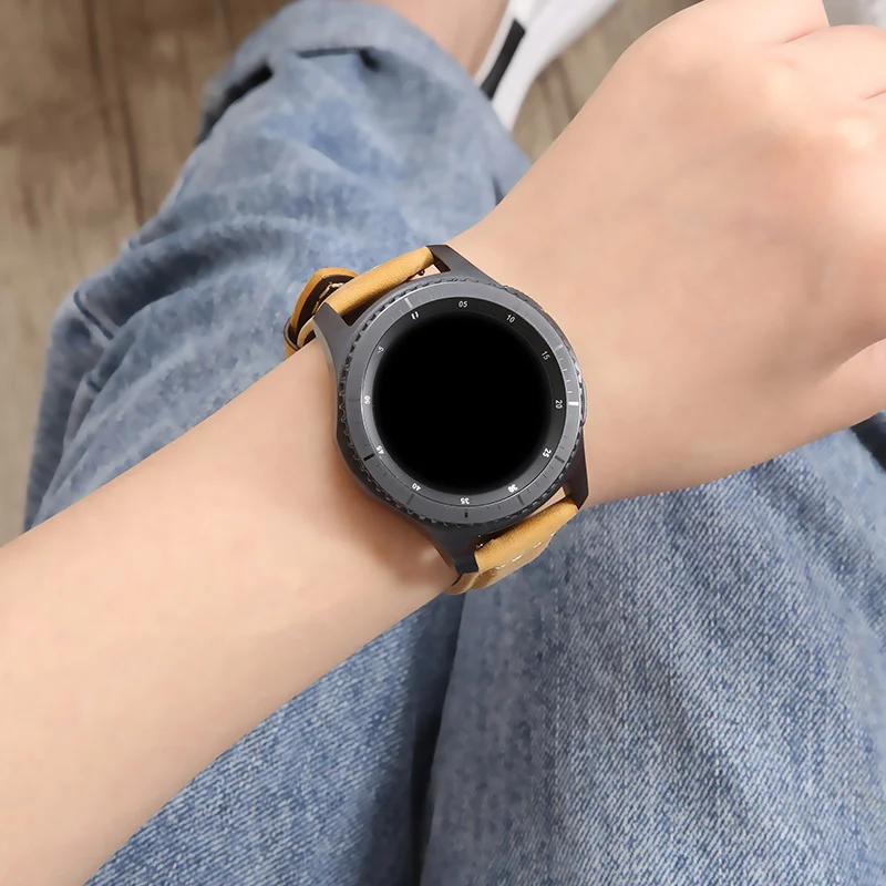

Ремешок кожаный для часов Huawei watch gt, 46 мм, 42 мм
