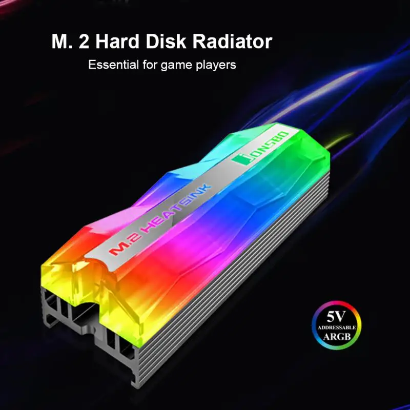 Jonsbo ARGB подсветка M.2 SSD жесткий диск Радиатор 5 в 3 контактный твердотельный