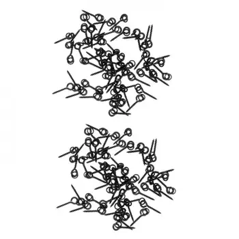 

100Pcs 13mm Fishing Boilies Screw With Solid Ring Bait Fishing Tackle Accessory