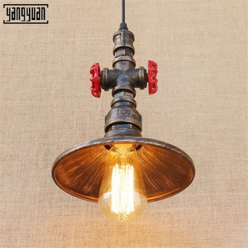 

Pendant Lights Led Light Fixtures Vintage Industrial Bar Dining Room Lamp Water Pipe Lamps Iron 90-260V Kitchen Hanging Lamps