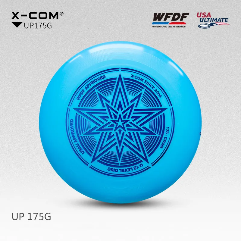 X-COM Professional Ultimate Flying Disc Certified by WFDF For Ultimate Disc Competition Sports 175g