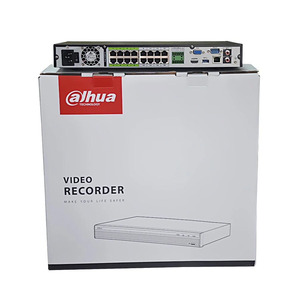 DH Pro 16CH NVR NVR5216-16P-4KS2E с 16CH порт POE поддержка двухстороннего разговора e-POE 800M MAX сетевой видеорегистратор для системы
