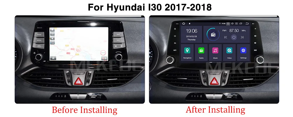 Flash Deal RAM 4G ROM 64G Android 9.0 for Hyundai i30 2017 2018 Car DVD Player Navigation GPS Radio SD MAP stereo Video head Unit 3