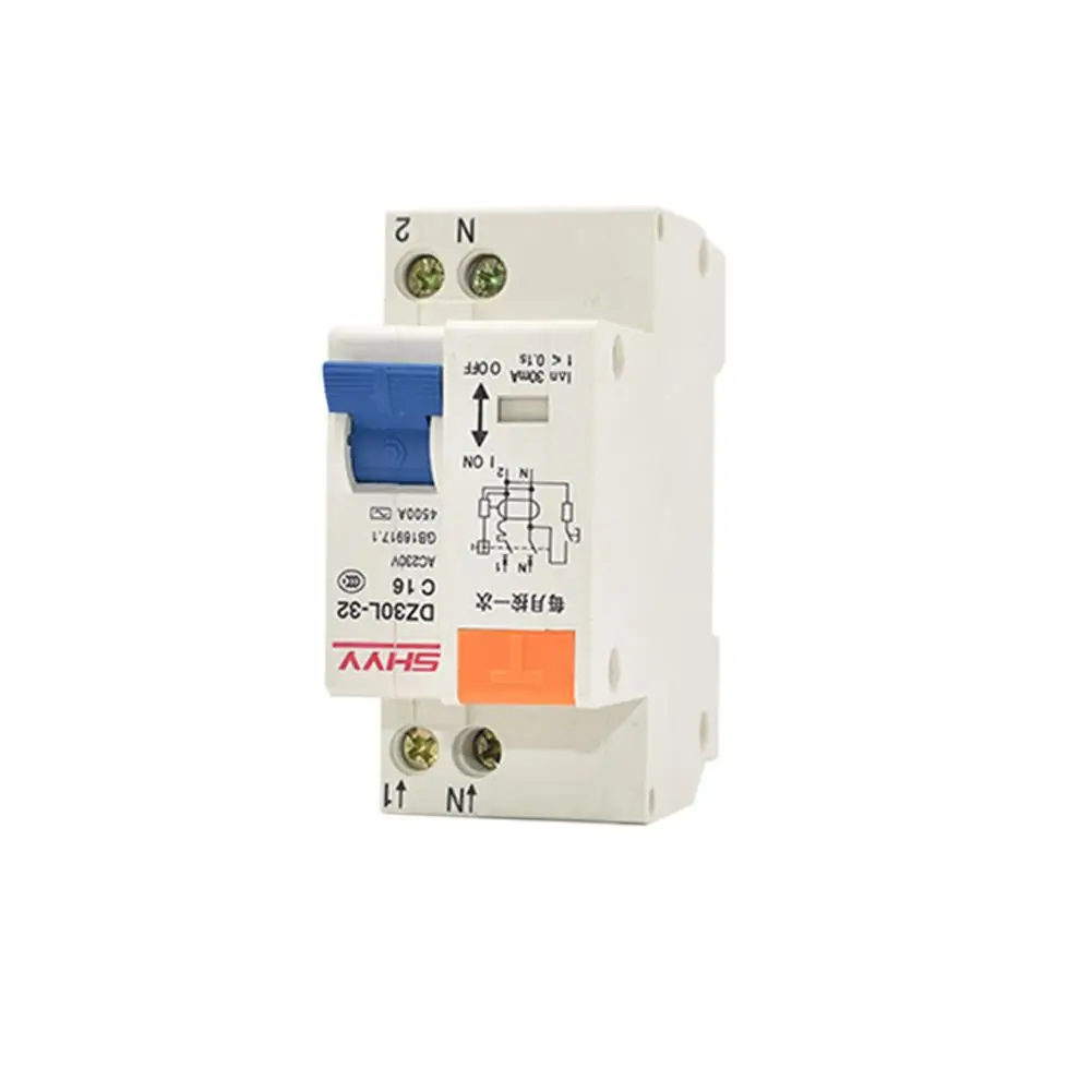 

DishyKooker 220V Single Phase Double Wire Leakage Protector DZ30LE Residual Current Device