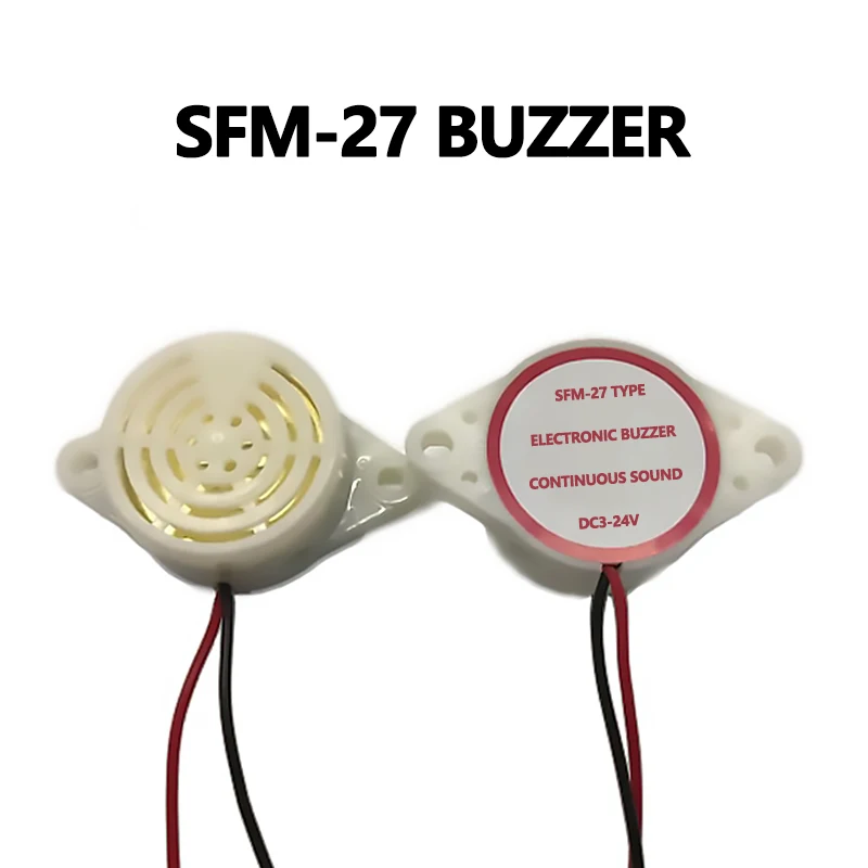

1/5pcs Electronic Buzzer Beep Tone Alarm Ringer Continous Sound DC 3v - 24v Buzzer Electromagnetic SFM-27 Buzzer