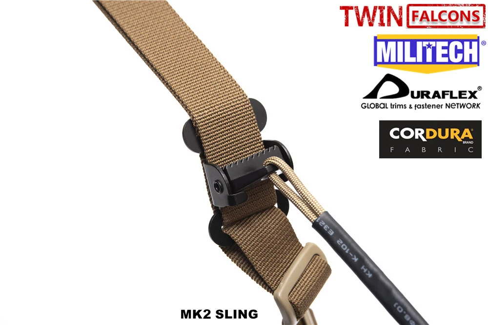 MILITECH TWINFALCONS TW 500D cordura, Тактическая Охота два 2 точки FERRO Slingster мягкий модульный ремень для винтовки пистолет ремень