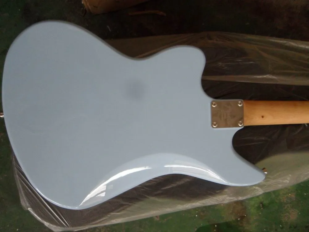 Гитара новая китайская гитара новая модель Jaguar электрогитара с P90 звукоснимателями в синем 130501