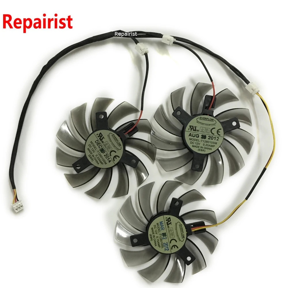 Gigabyte WindForce 3X Series Video Card Cooling Fan Replacement R9 280X GTX460 
