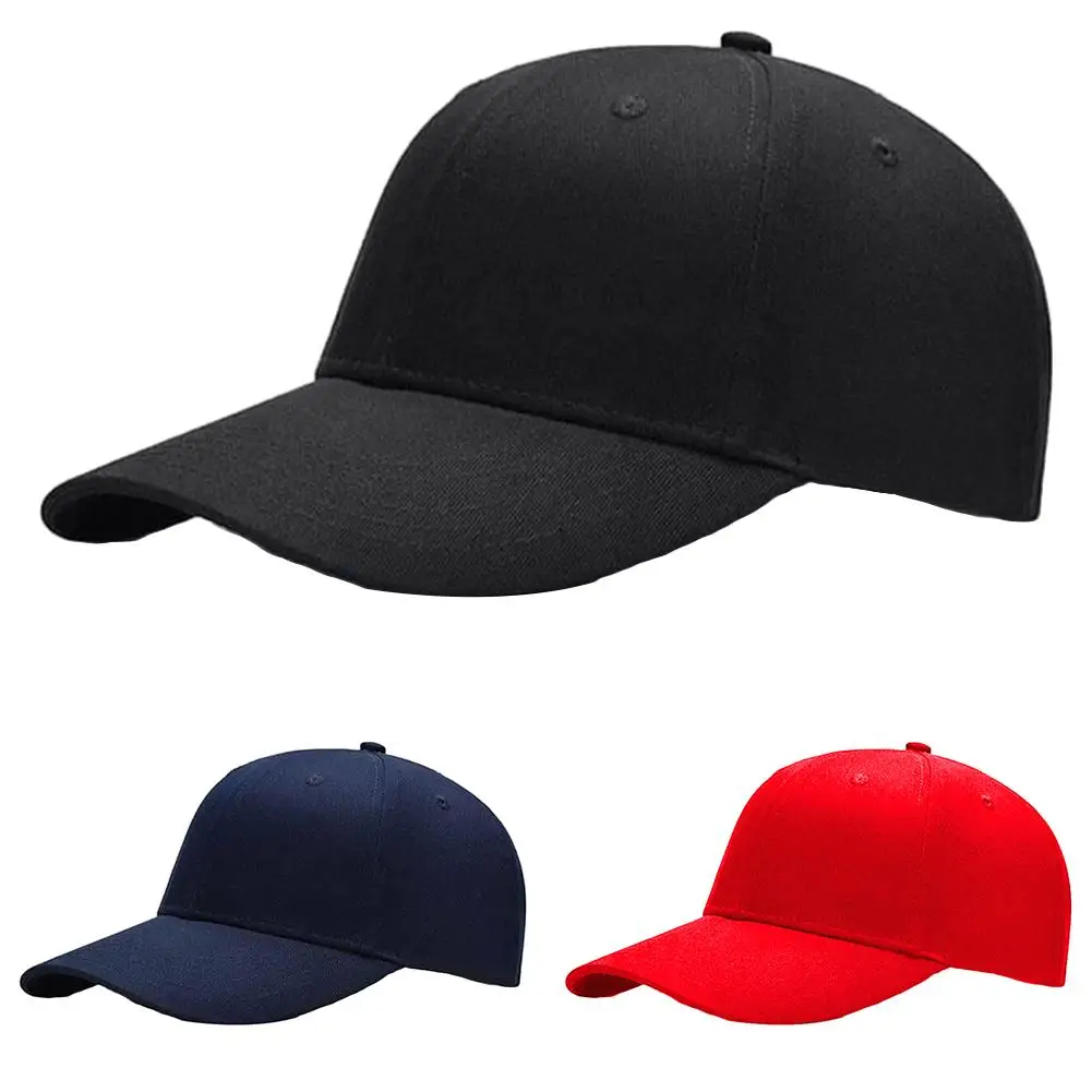

Fashion Men's Women's Solid Color Hip Hop Adjustable Baseball Hat Snapback Cap