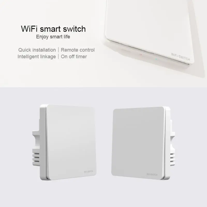 

Wifi Smart Switch Tuya Wireless Electrical Household Appliance Remote Control Wall Switch