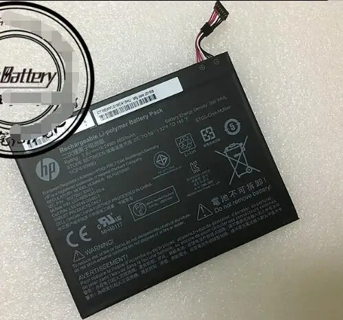Новые оригинальные Батарея для hp планшет 408 G1 H9X10EA H9X72EA T4N09UT T4N10UT T4N11UT 3,8 V 4800 мА-ч