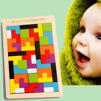 

Children DIY Intellectual Toys Tetris Game Hand held Brain Development Wooden IQ Brain Teaser Puzzles Boy Girl Gift 3 4 5 6 year