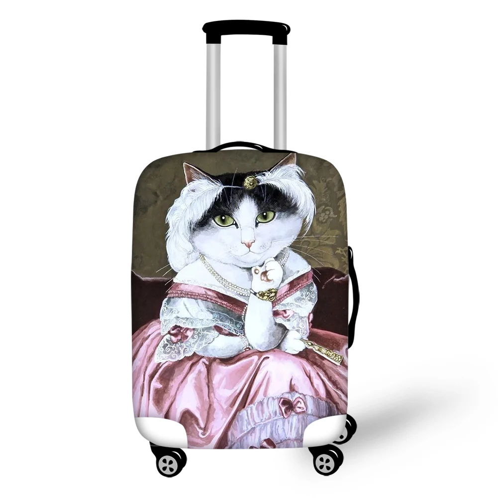 CDGX1622 Elastic Luggage Cover Gothic Cat Lady Dustproof Protective Cover For Travel Suitcase Dust Covers 18-32 inch Trolley Case - Цвет: CDGX1622