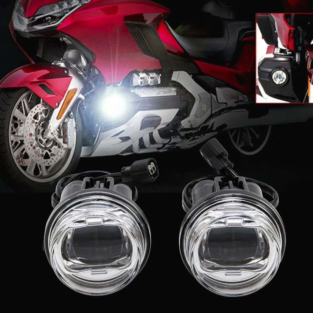 

Motorcycle 1 Pair LED Fog Lights Kit For Honda GL1800 18-19 Replace of 08V70-MKC-A00