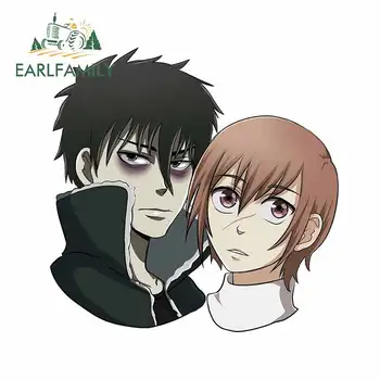 

EARLFAMILY 13cm x 12.7cm for Devils Line Anime Car Stickers Windshield Decal Scratch-Proof Bumper Custom Printing Decoration