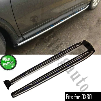 

Side step fits for I nfitini JX35 QX60 2013-2020 2Pcs left right running board side steps nerf bar car pedal side stairs