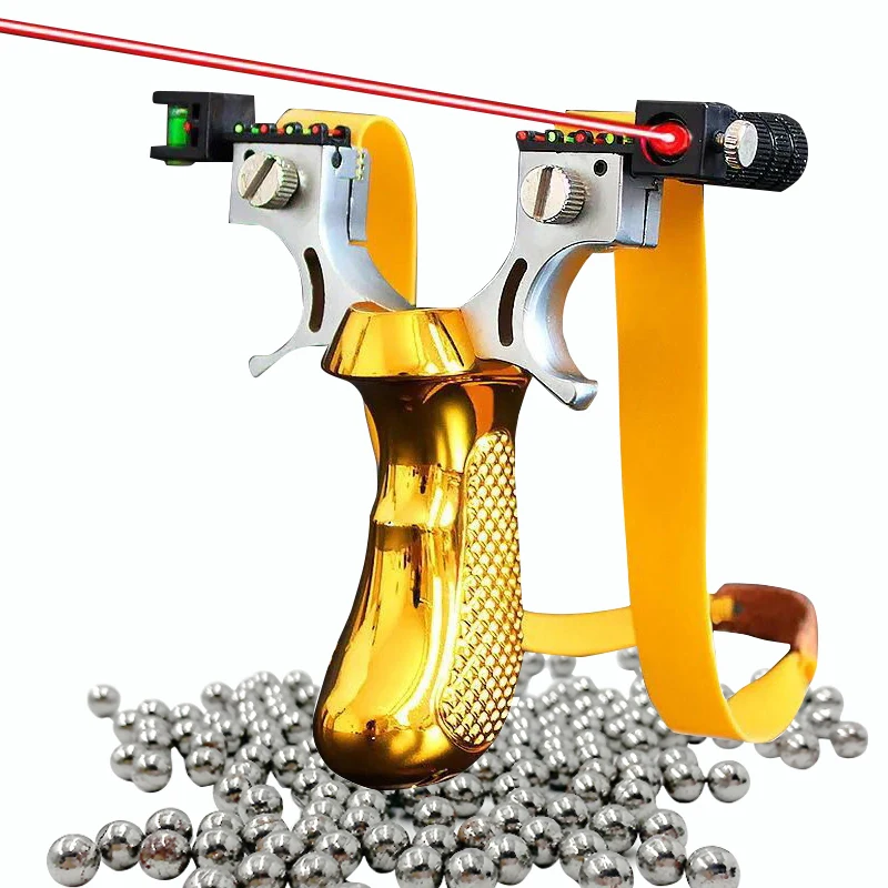 Outdoor toy high power rubber band slingshot precision flat leather professional fast bow outdoor | Инструменты