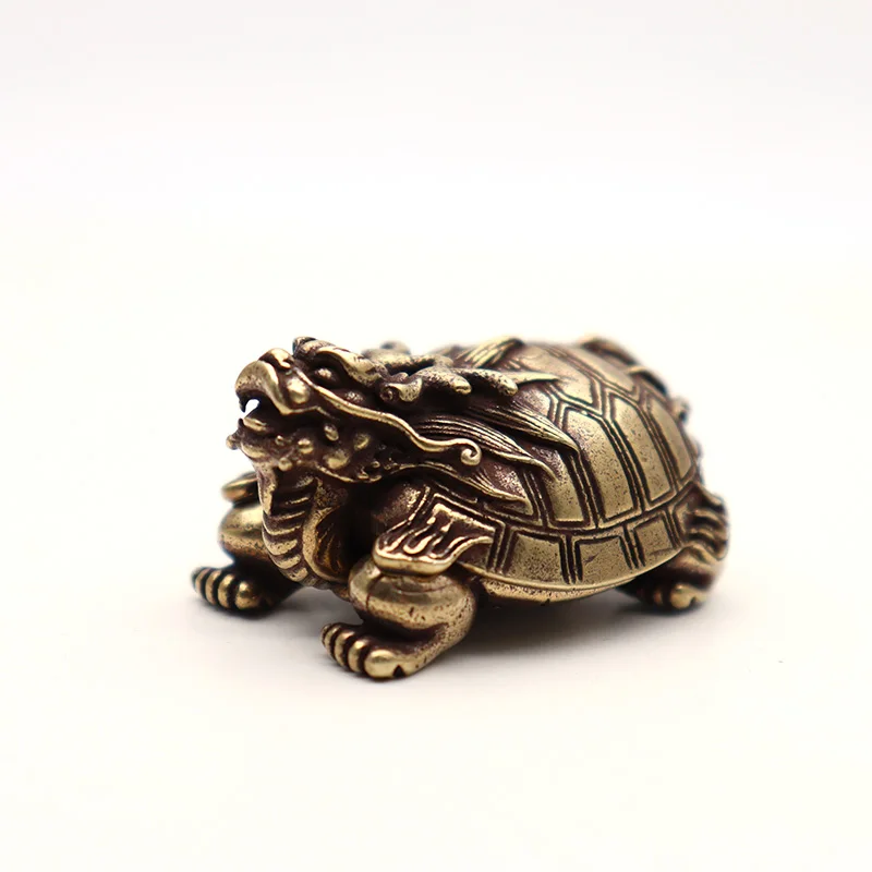 Copper Chinese Dragon Turtle Figurines
