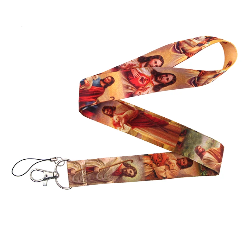 CA673 брелок для ключей Jesus Lanyards бейдж держатель для Id карты пропуск мобильного телефона USB шейный ремень держатель для бейджа ключевой ремень