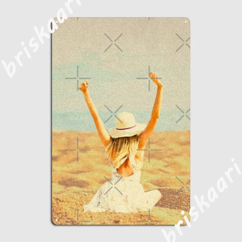 

Металлический плакат с надписью «Take Me To The Beach»