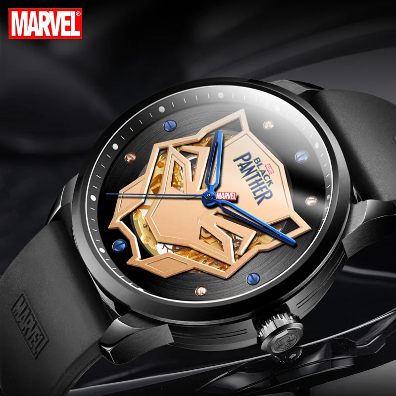 Disney Marvel наручные часы Marvel ручная работа подарок модные трендовые мужские часы Автоматические самозаводные мужские арабские 5 бар