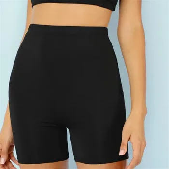 

2020 Summer Vadim Women Seamless Basic Sport Shorts Plain Solid Athletic Layering Biker Slim Skinny Shorts Mujer Shorts