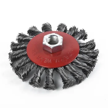

Steel Wire Brush For Cleaning Hand Tools Rust Sanding Grinding Drill Twisted