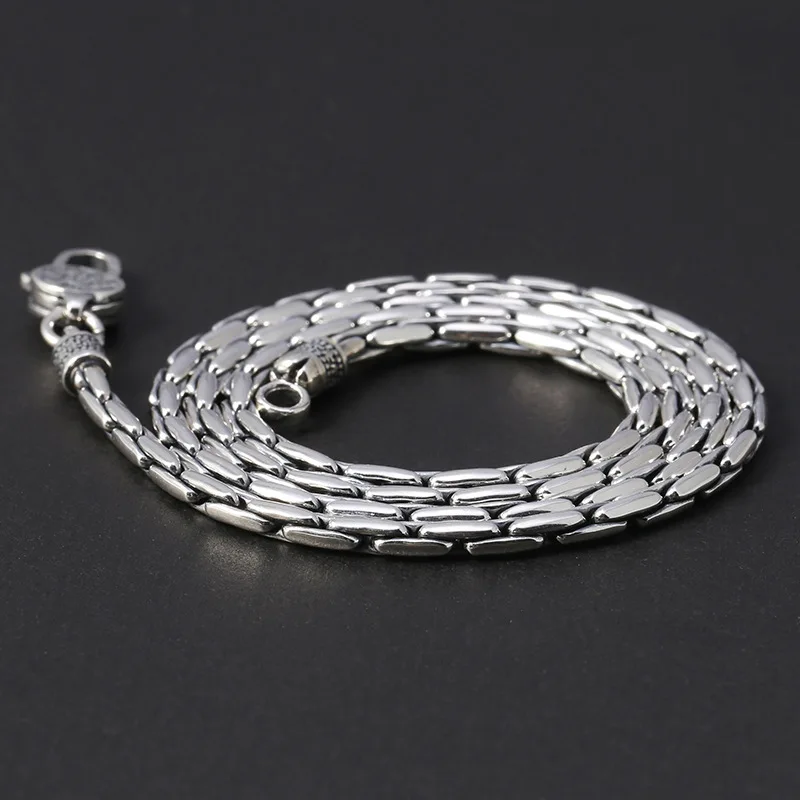 

3mm Width Real 925 Sterling Silver Snake Chain Necklace for Men Women Fine Jewelry 50/55/60/65/70/75cm