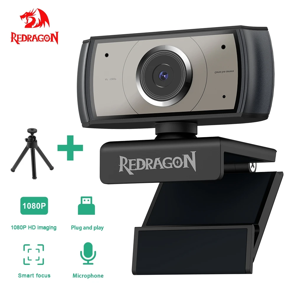 REDRAGON GW900 APEX USB HD Веб камера с автофокусом Встроенный микрофон 1920 X 1080P 30 кадров в