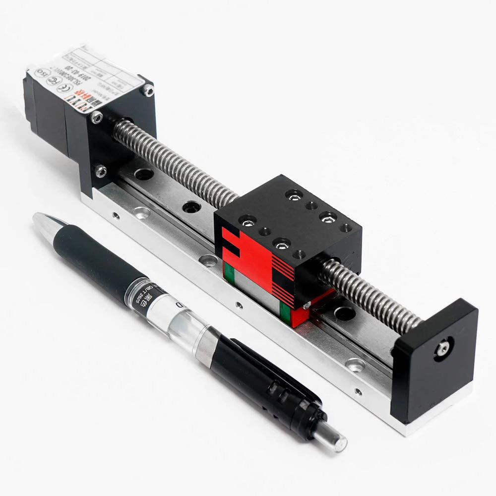 50 ~ 300 мм мини линейный винт свинцово направляющий рельсовый привод подвижный