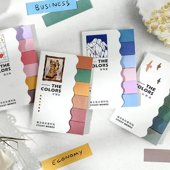 

120 sheets Color index label series Sticky Notes Memo Pad Diary Stationary Flakes Scrapbook Decorative Cute N Times Sticky