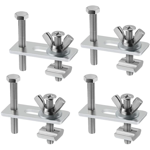 4 Pack T-Track Bilincs, Mini T Pálya Tartsa Le A Bilincseket, Amelyek Kompatibilisek 3018-Pro, 3018-Prover, 1810-Pro Cnc Útválasztó Géppel